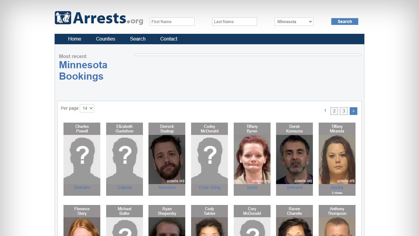 Minnesota Arrests and Inmate Search